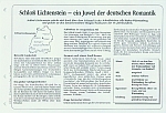 Vorblatt Schloß Lichtenstein